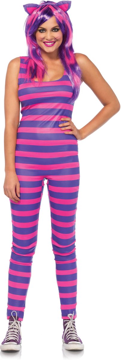 Cheshire Cat Uit Alice In Wonderland | Vrouw | Medium | Carnaval kostuum | Verkleedkleding